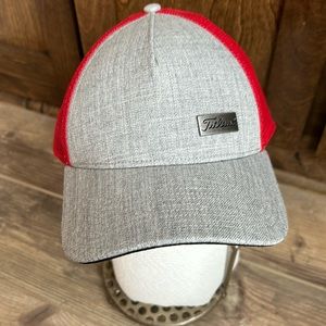 Hat grey and red